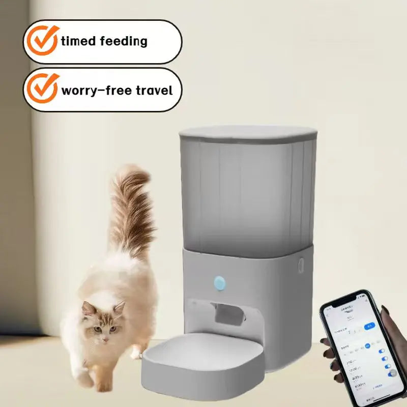 Revolutionize Your Pet's Mealtime with the Smart WiFi Automatic Pet Feeder - Perfect for Cats and Dogs!