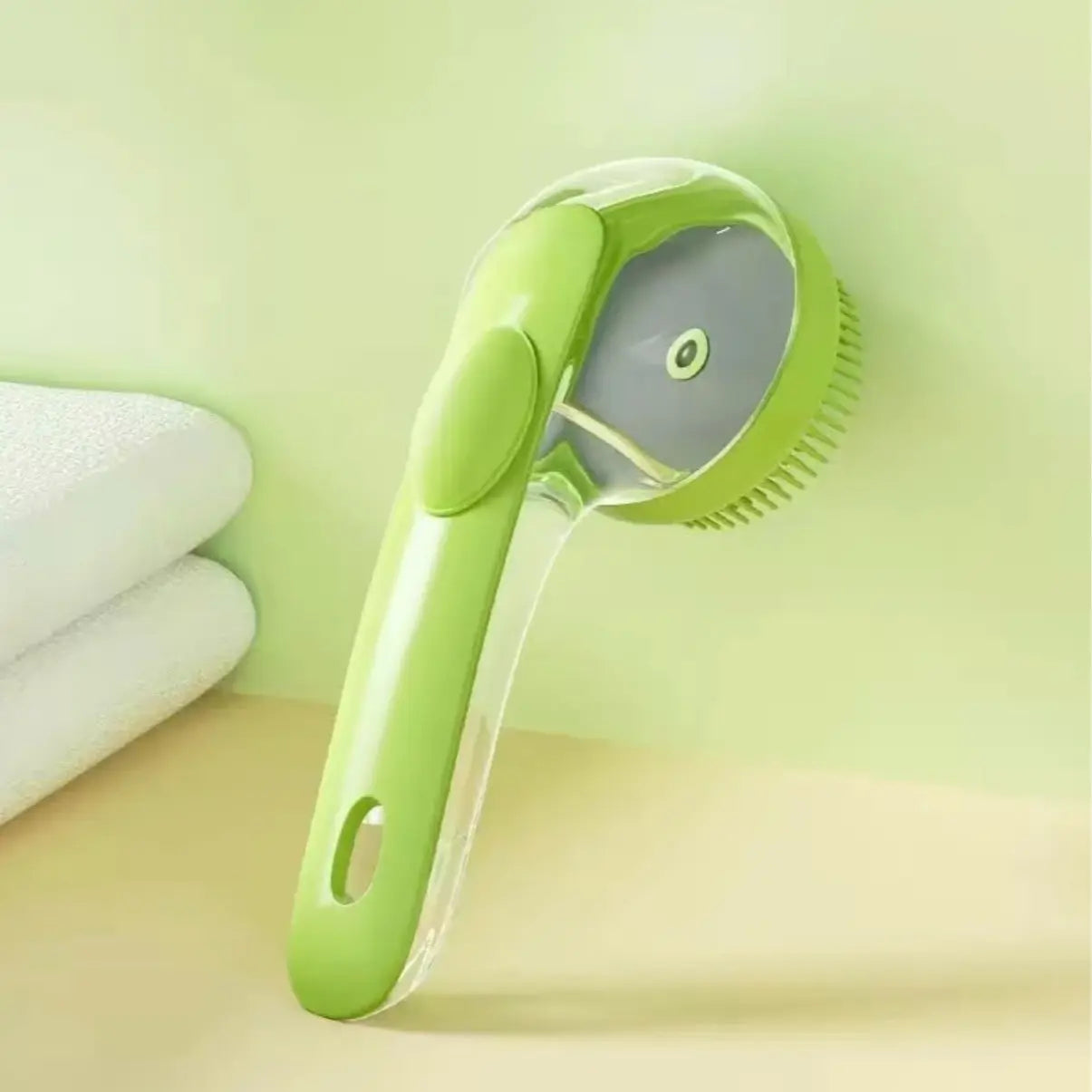 Transform Bath Time with the 2026 Summervibes 2-in-1 Pet Bath and Grooming Brush - Built-in Shampoo Dispenser for Effortless Cleaning and Pampering for Cats and Dogs