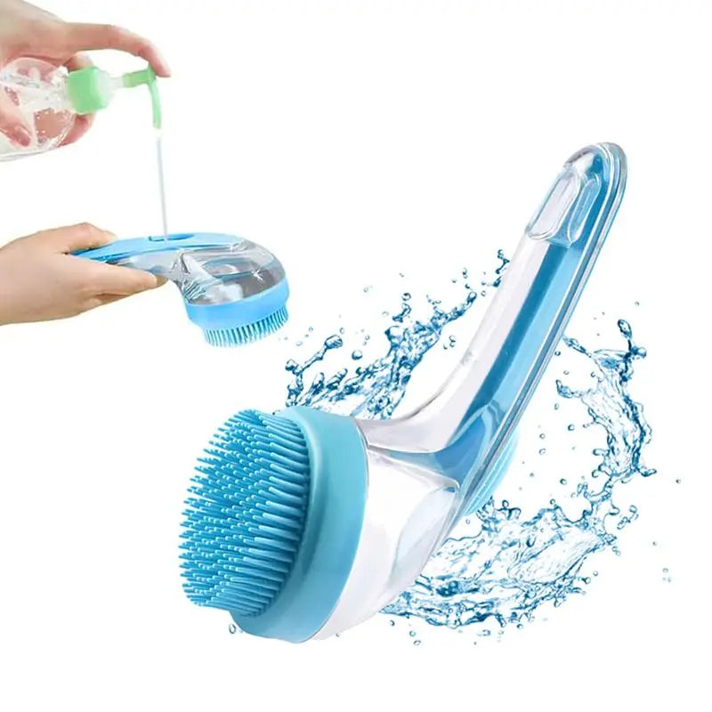 Transform Bath Time with the 2026 Summervibes 2-in-1 Pet Bath and Grooming Brush - Built-in Shampoo Dispenser for Effortless Cleaning and Pampering for Cats and Dogs