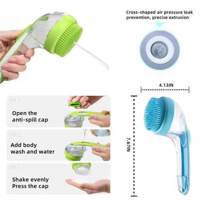 Transform Bath Time with the 2026 Summervibes 2-in-1 Pet Bath and Grooming Brush - Built-in Shampoo Dispenser for Effortless Cleaning and Pampering for Cats and Dogs