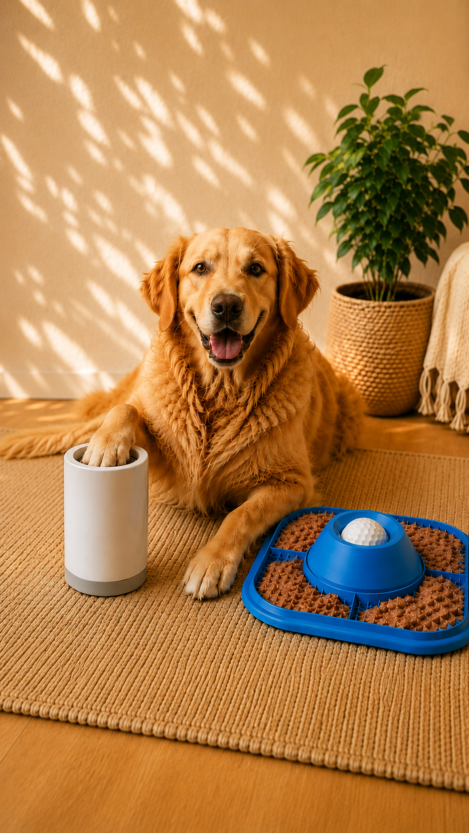 Hund mit Pawnetic Produkt