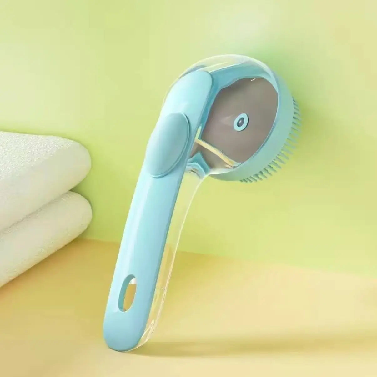 Transform Bath Time with the 2026 Summervibes 2-in-1 Pet Bath and Grooming Brush - Built-in Shampoo Dispenser for Effortless Cleaning and Pampering for Cats and Dogs