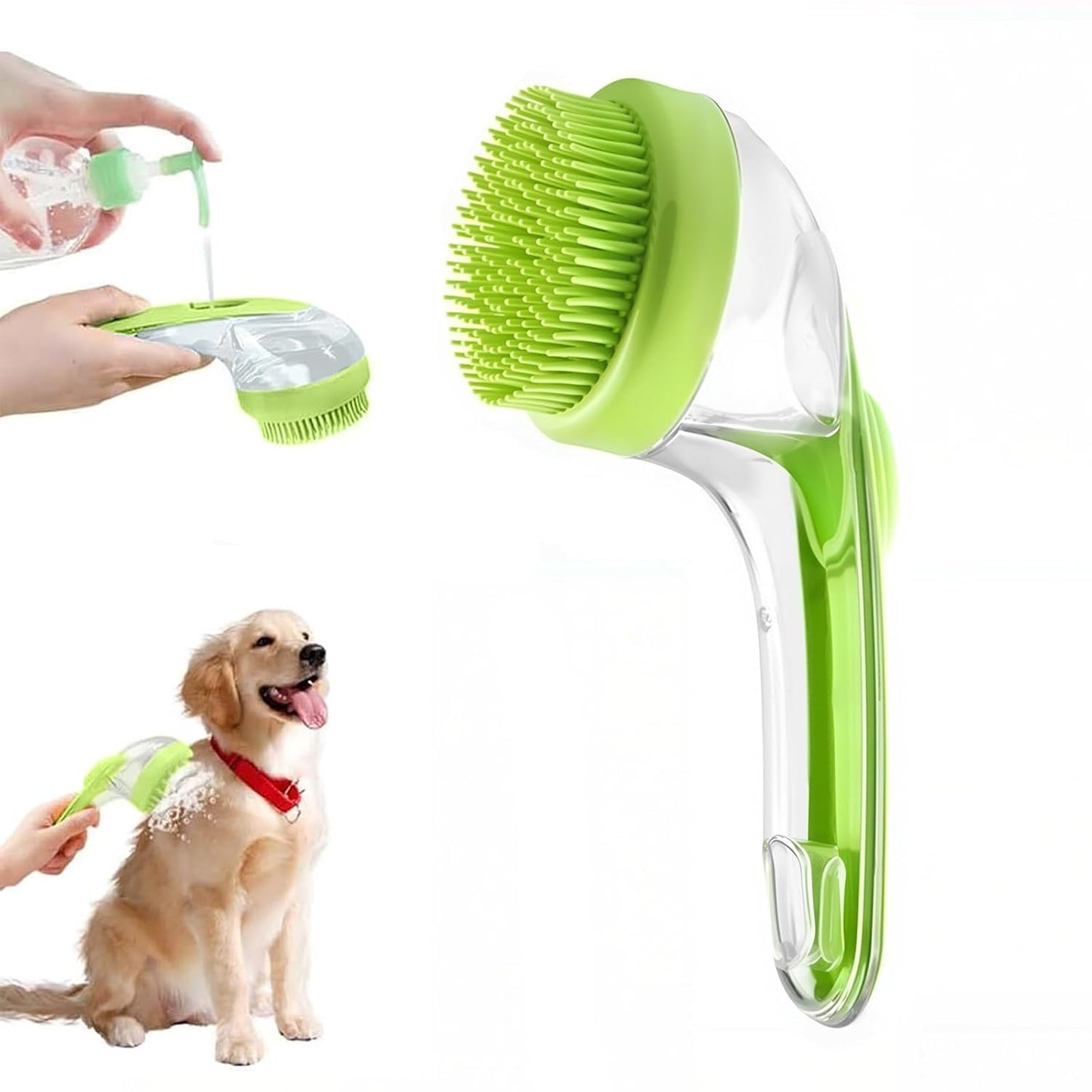 2-in-1 Hunde Badebürste