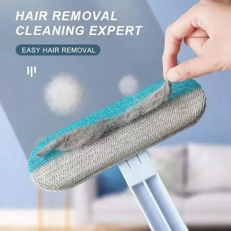 Effortless Fur and Lint Removal: 4 in 1 Long Handle Sticky Roller for Pets and Home