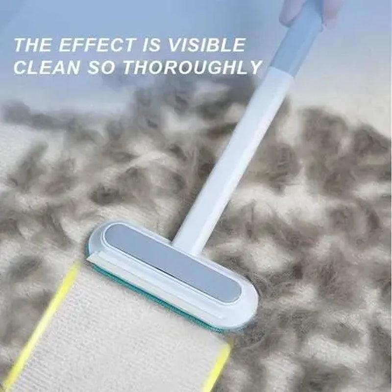 Effortless Fur and Lint Removal: 4 in 1 Long Handle Sticky Roller for Pets and Home